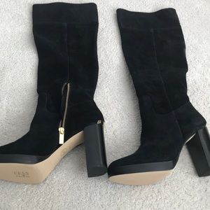 Michael Kors “Regina” suede boots